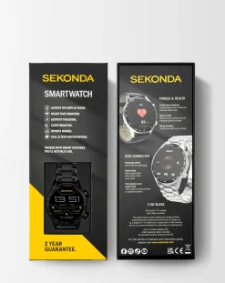 SEKONDA Active Plus Smart Watch - Alloy Case & Stainless Steel Bracelet