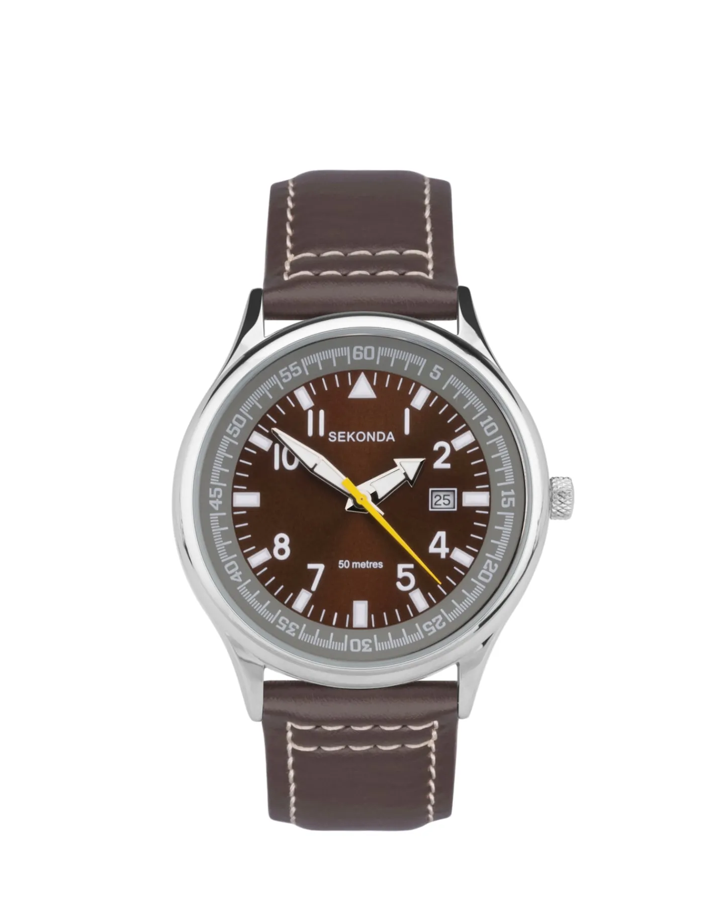 SEKONDA Fly Mens Leather Strap Watch