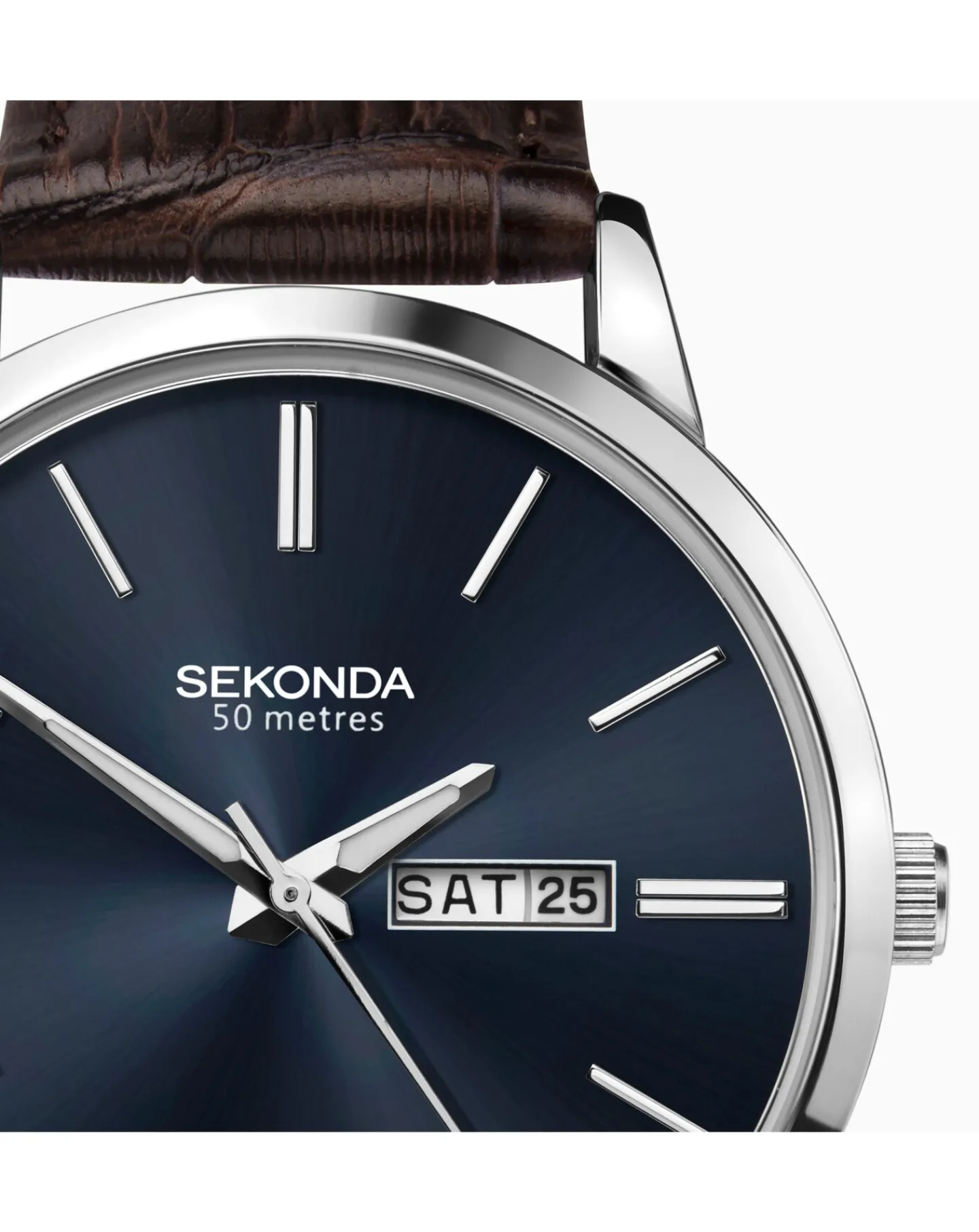 SEKONDA Men's Jackson Leather Watch