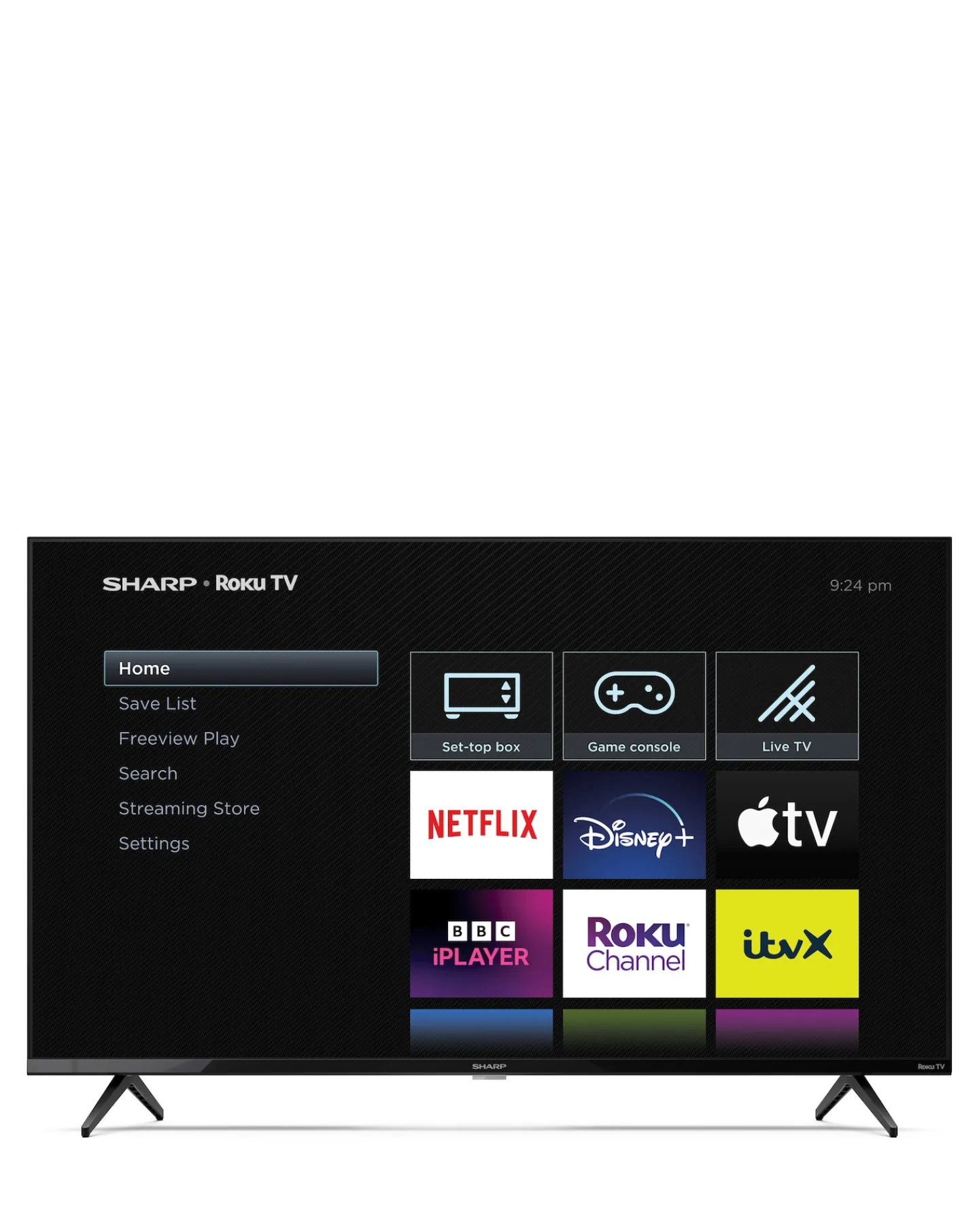 SHARP 4T-C43GJ4225K 43in Smart UHD Roku LED TV