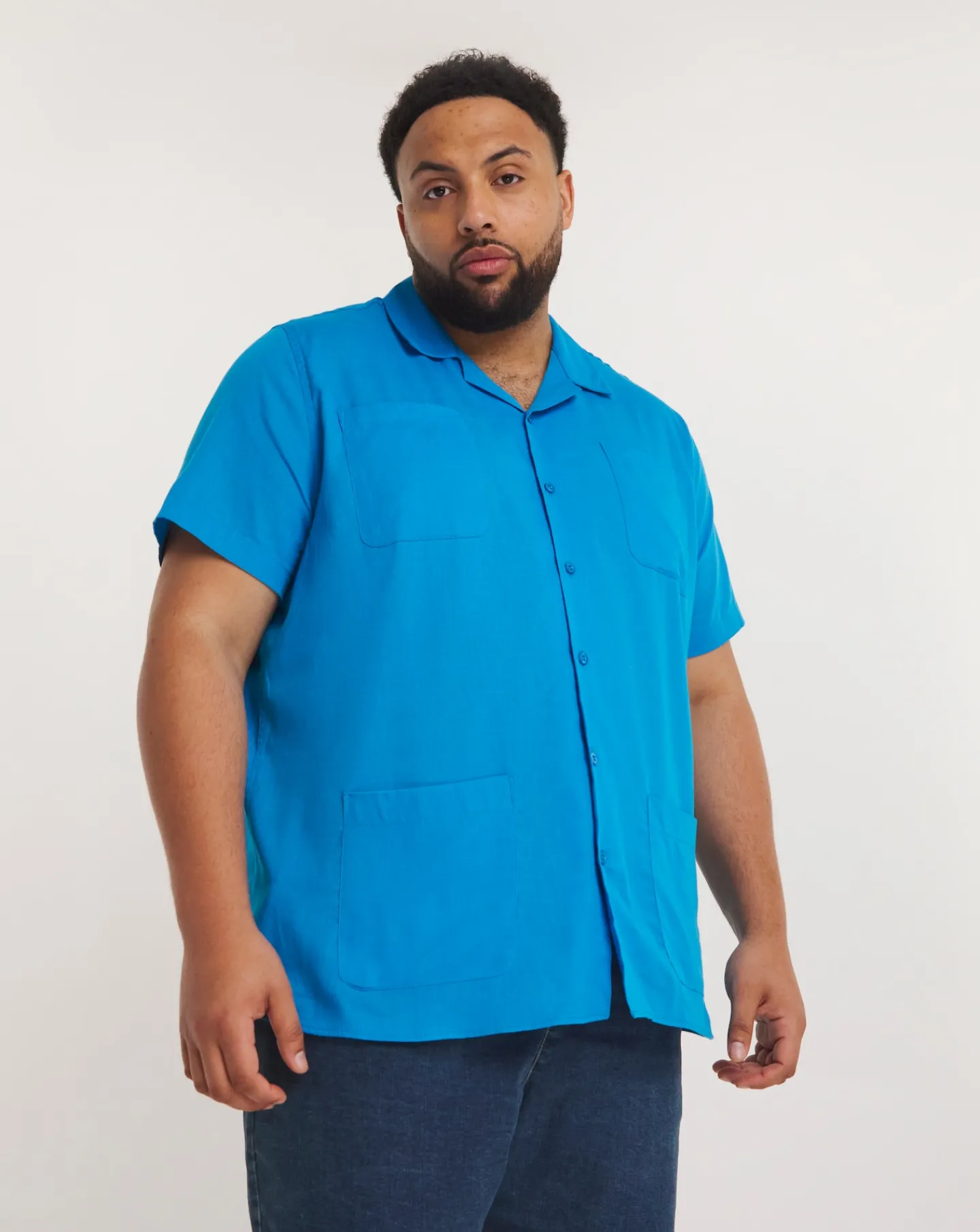 Jacamo Short Sleeve 4 Pocket Cabana Shirt