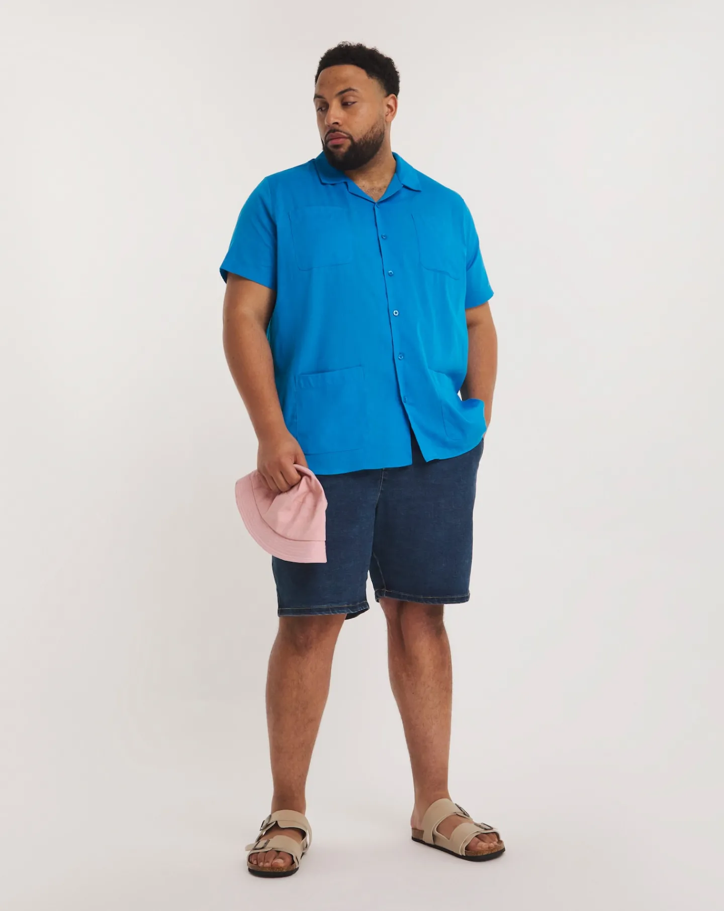 Jacamo Short Sleeve 4 Pocket Cabana Shirt