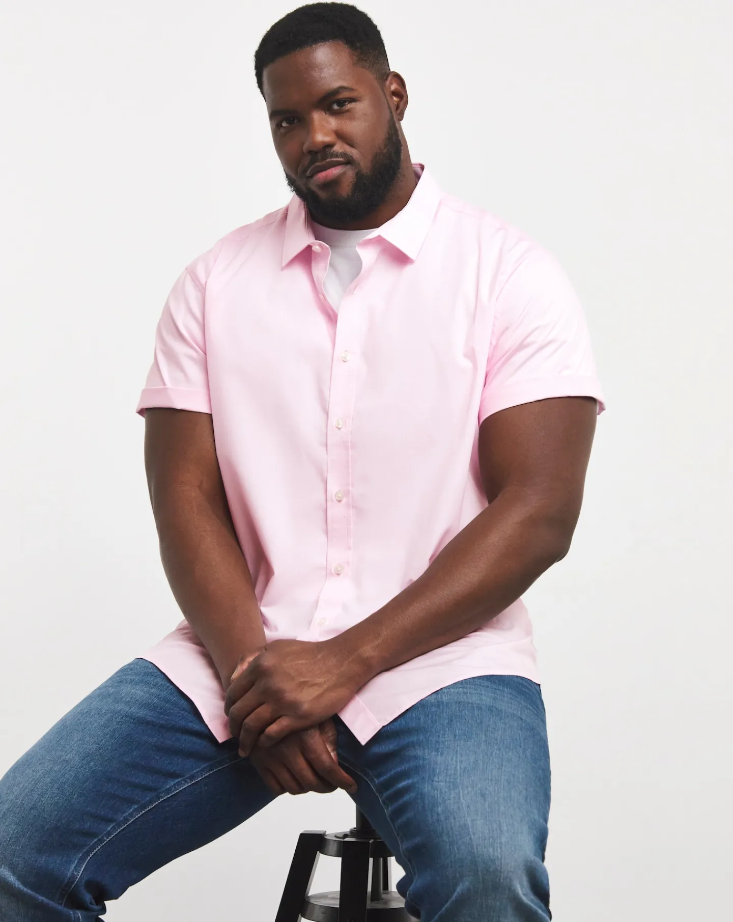Jacamo Short Sleeve Formal Shirt Regular