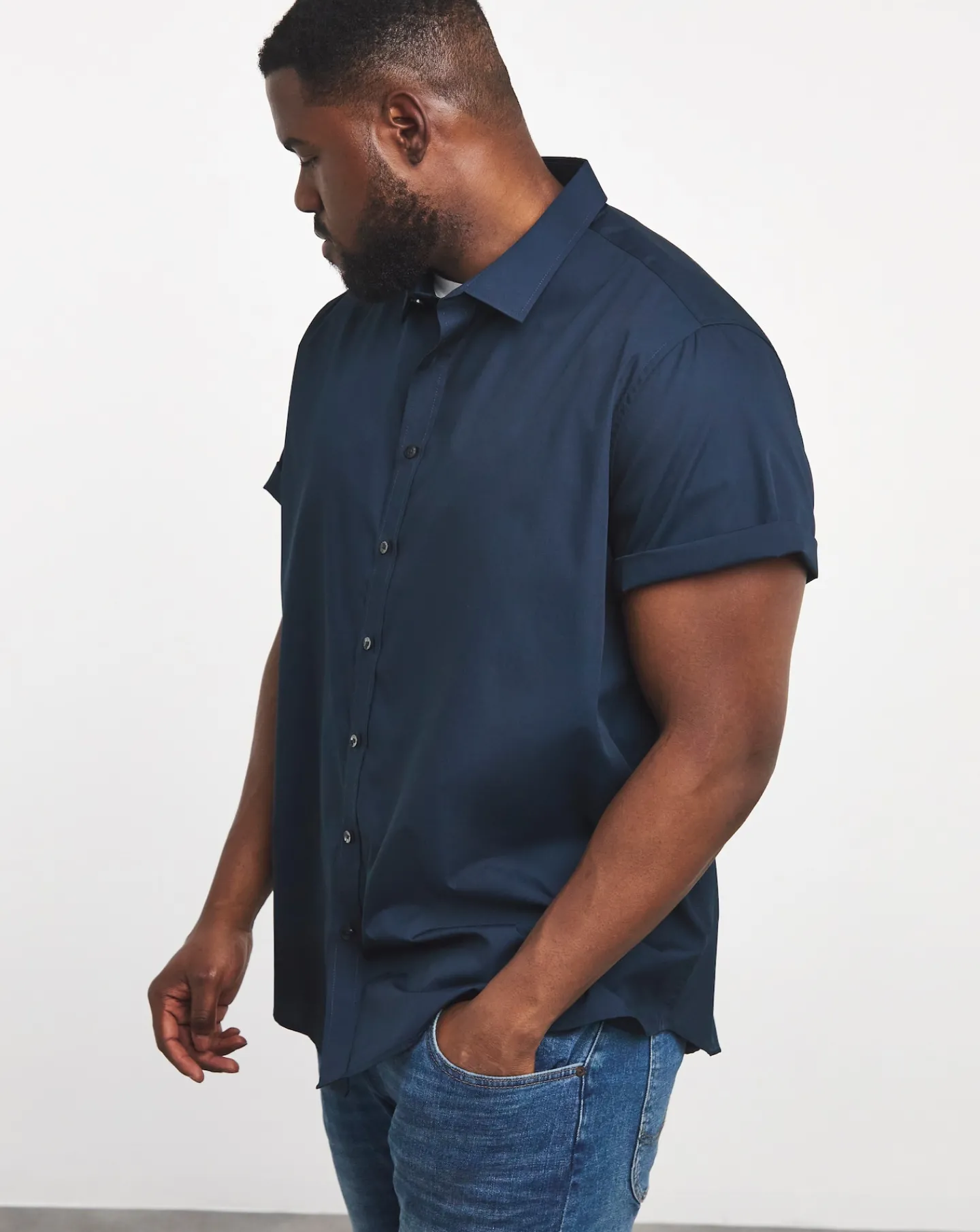 Jacamo Short Sleeve Formal Shirt Regular