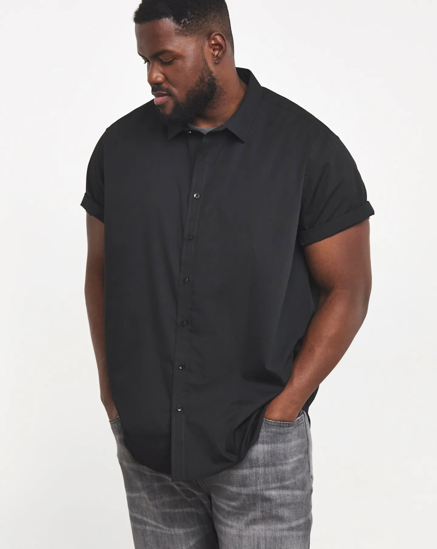 Jacamo Short Sleeve Formal Shirt Regular