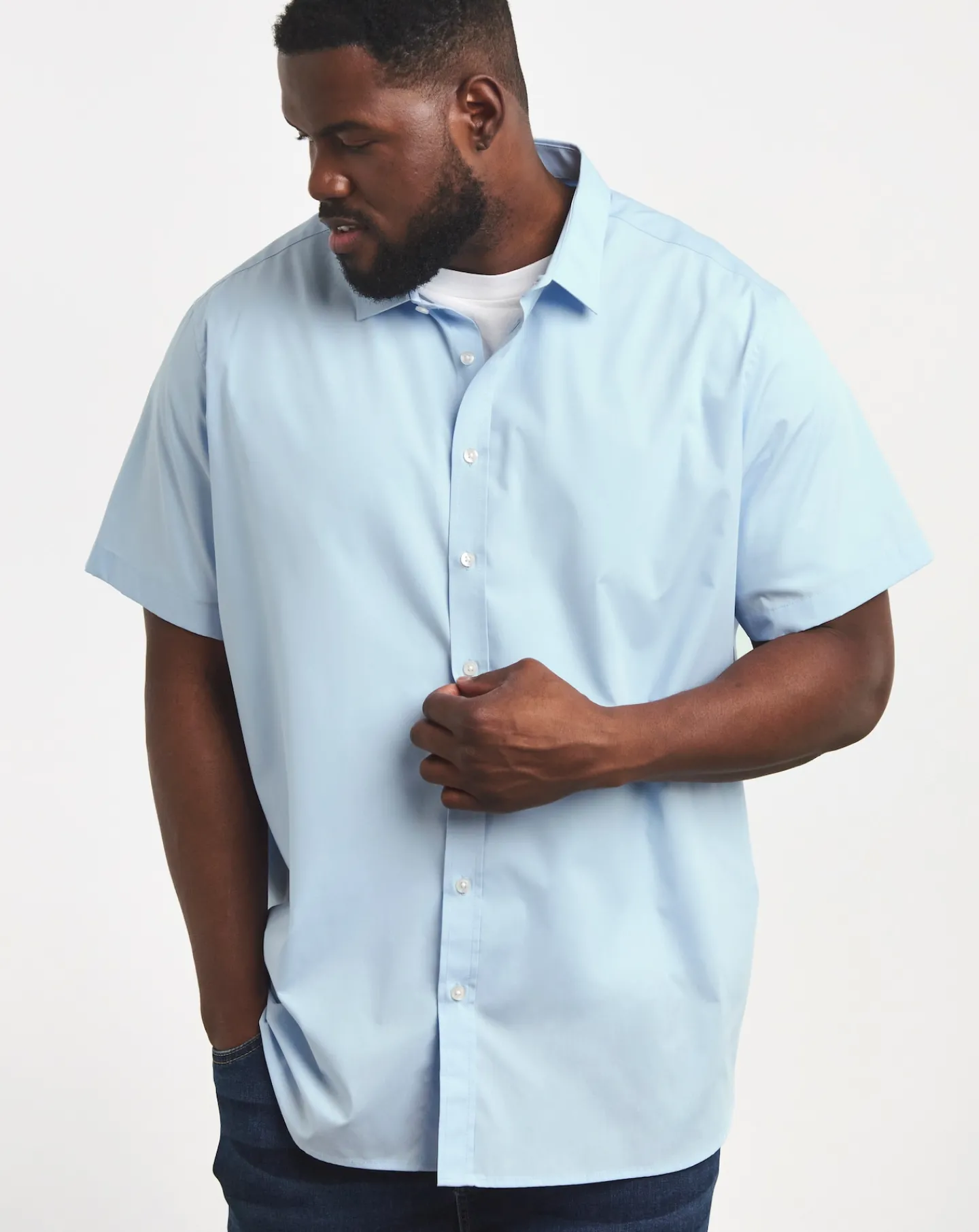 Jacamo Short Sleeve Formal Shirt Regular