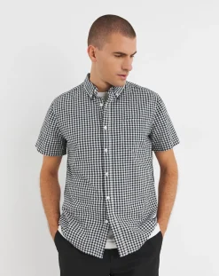 Jacamo Short Sleeve Gingham Shirt