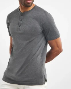 Jacamo Short Sleeve Grandad T-Shirt Long