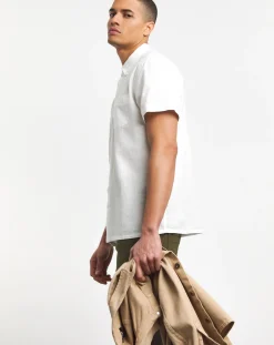 Jacamo Short Sleeve Linen Blend Shirt