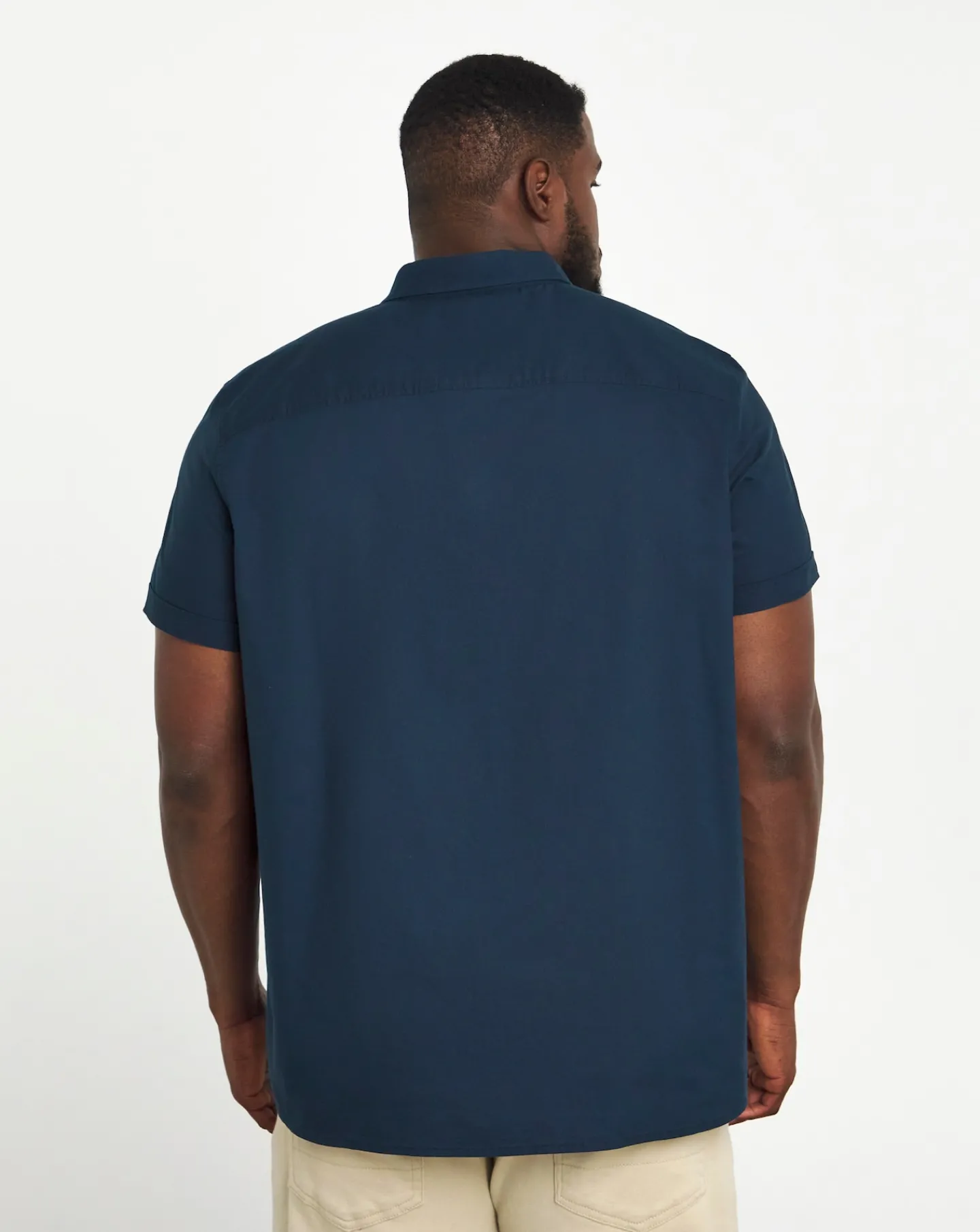 Jacamo Short Sleeve Oxford Shirt Long Length