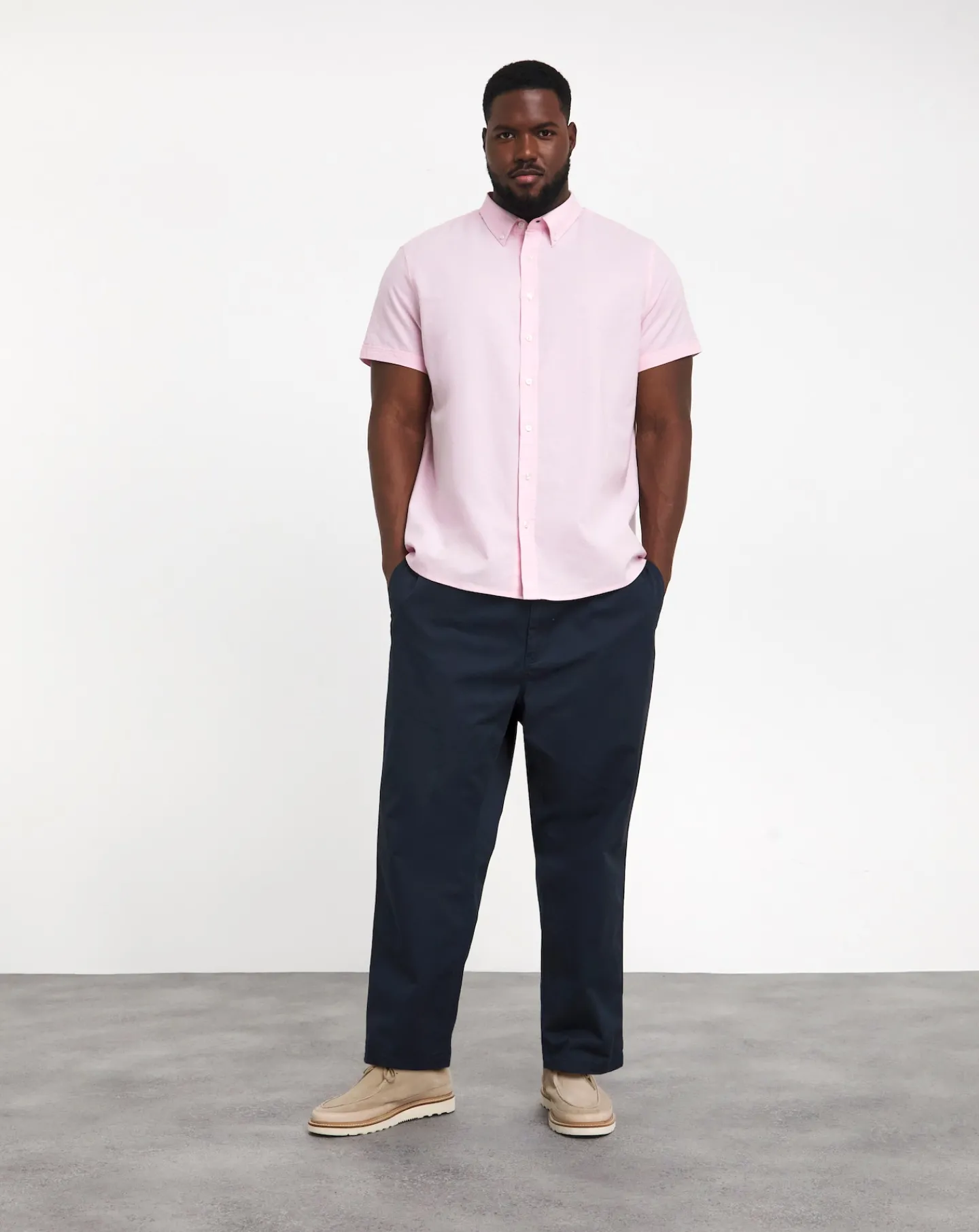 Jacamo Short Sleeve Oxford Shirt Regular Fit