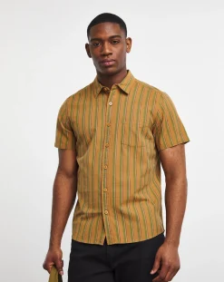 Jacamo Short Sleeve Stripe Shirt