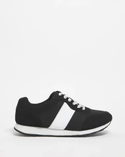 Jacamo Side Stripe Suede Look Runner Wide