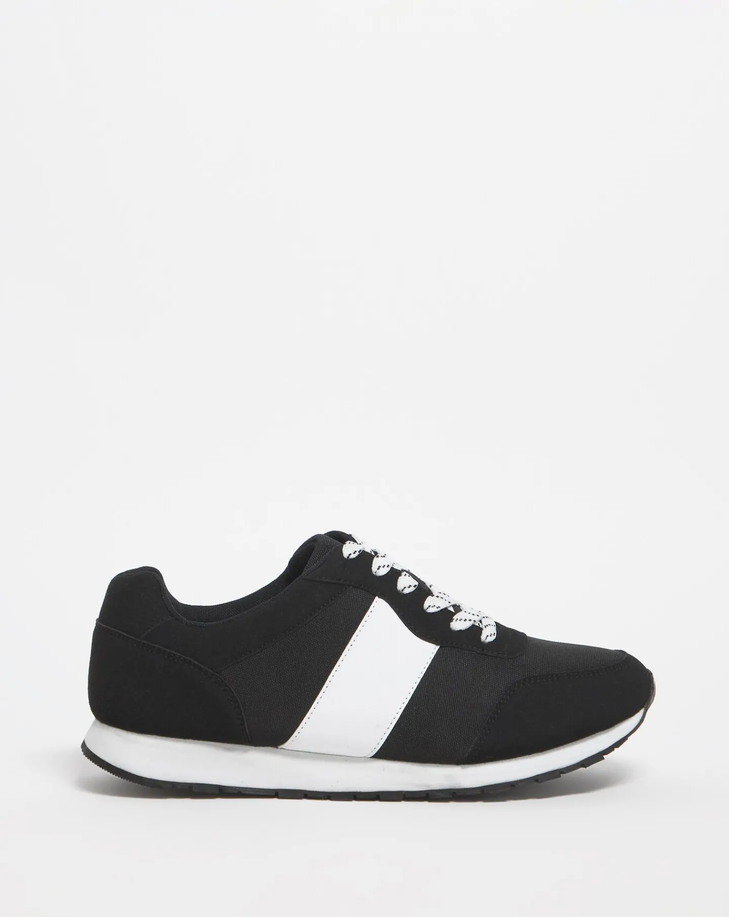 Jacamo Side Stripe Suede Look Runner Wide