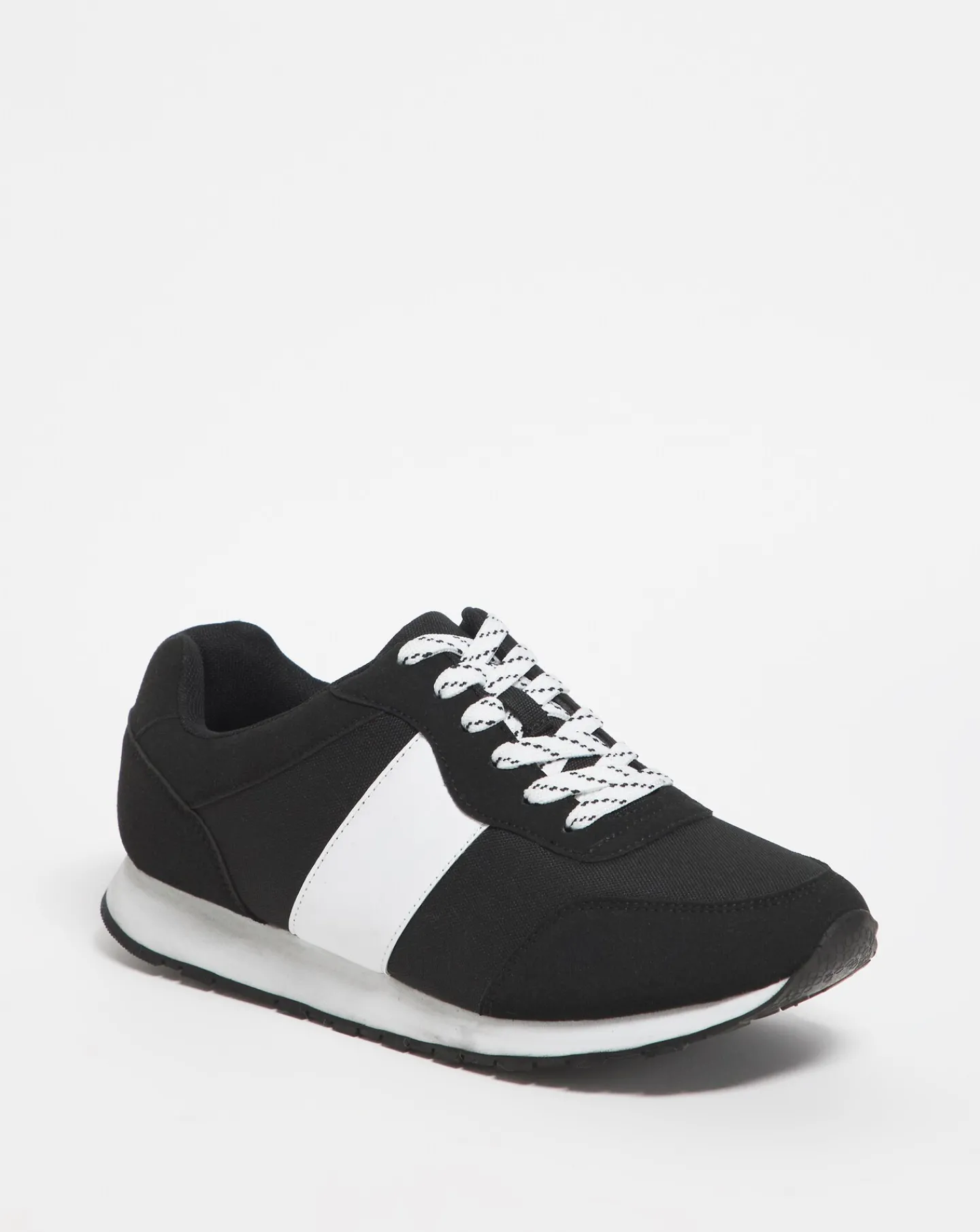 Jacamo Side Stripe Suede Look Runner Wide