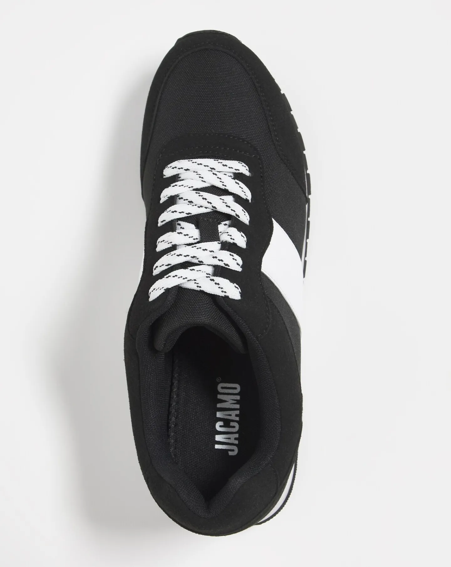 Jacamo Side Stripe Suede Look Runner Wide