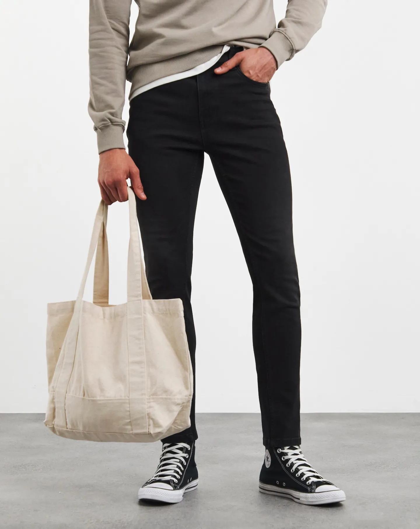 Jacamo Skinny Fit Stretch Jeans Black Wash