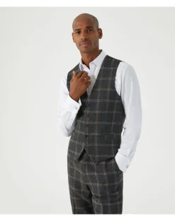 Skopes Heaton Suit Waistcoat Check
