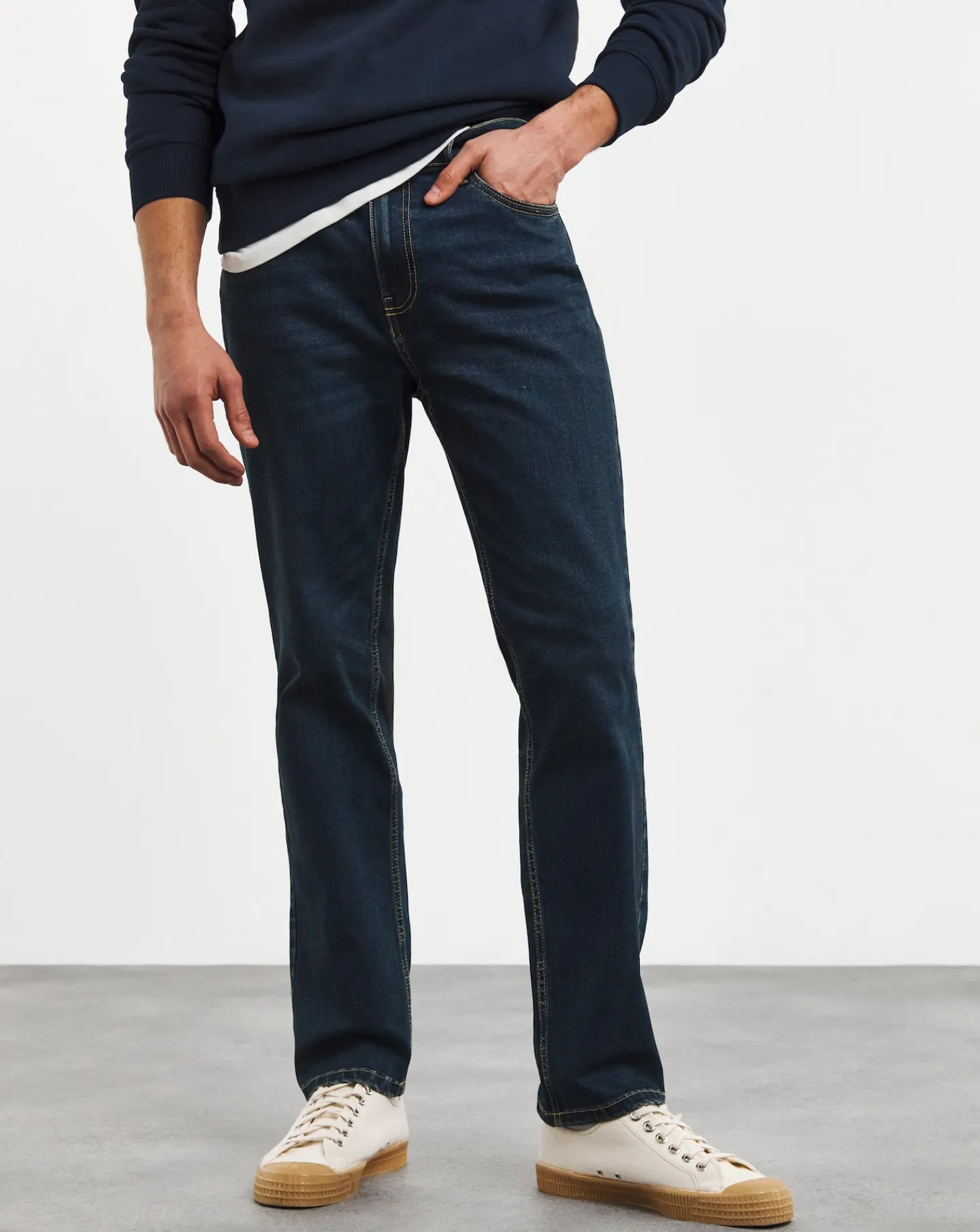 Jacamo Slim Fit Stretch Jeans Dark Tint
