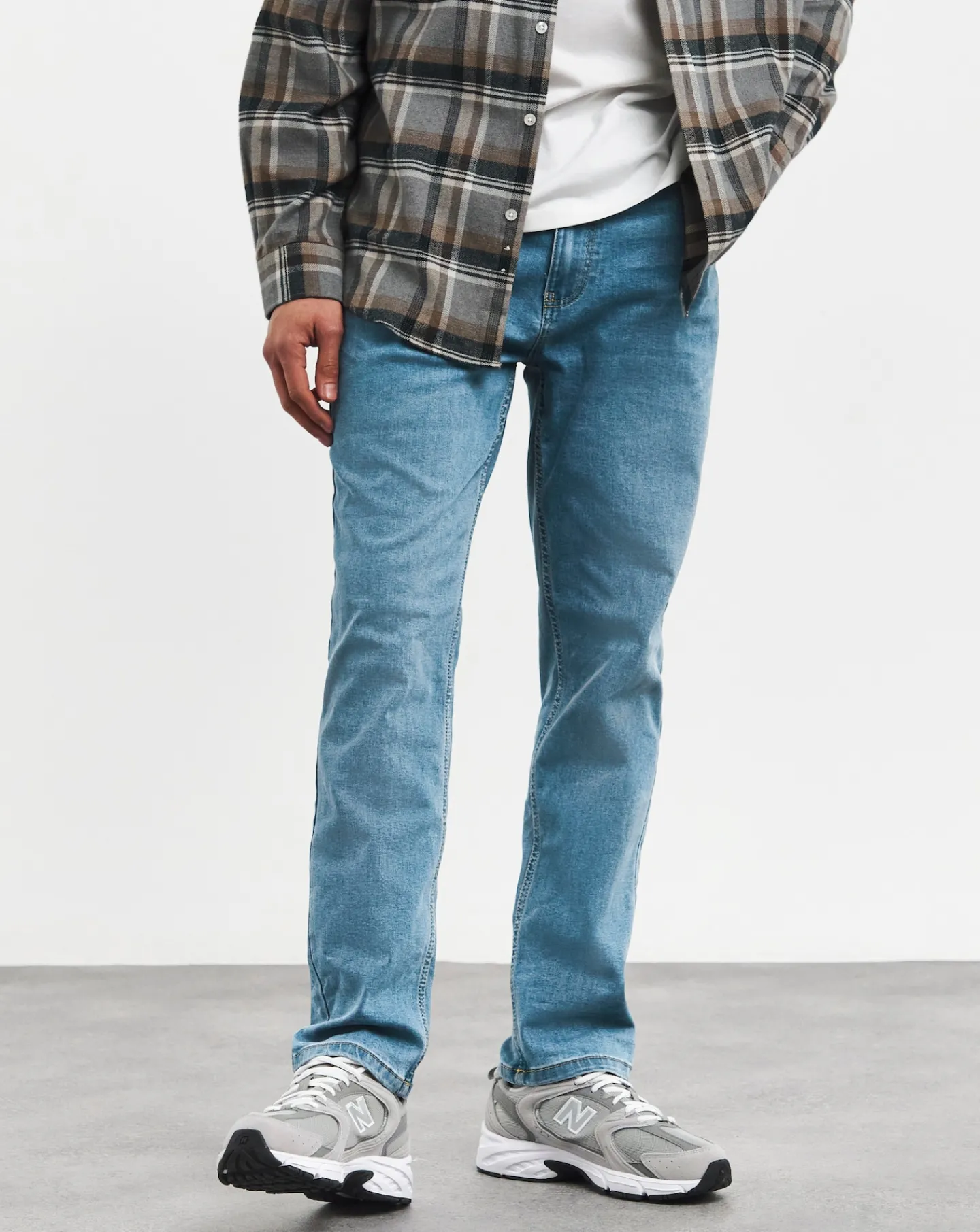 Jacamo Slim Fit Stretch Jeans Light Wash