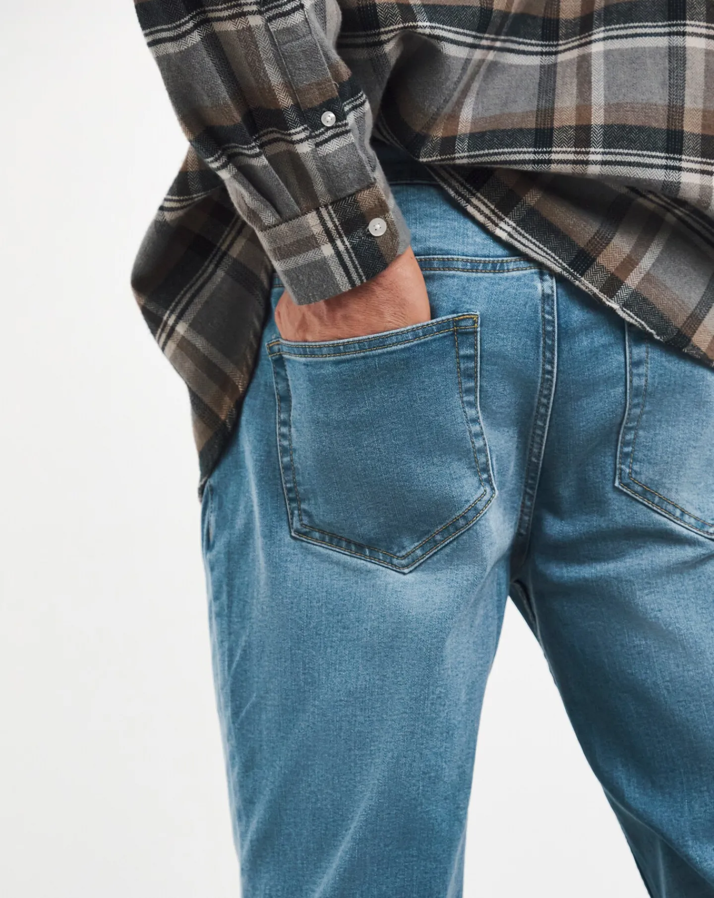 Jacamo Slim Fit Stretch Jeans Light Wash
