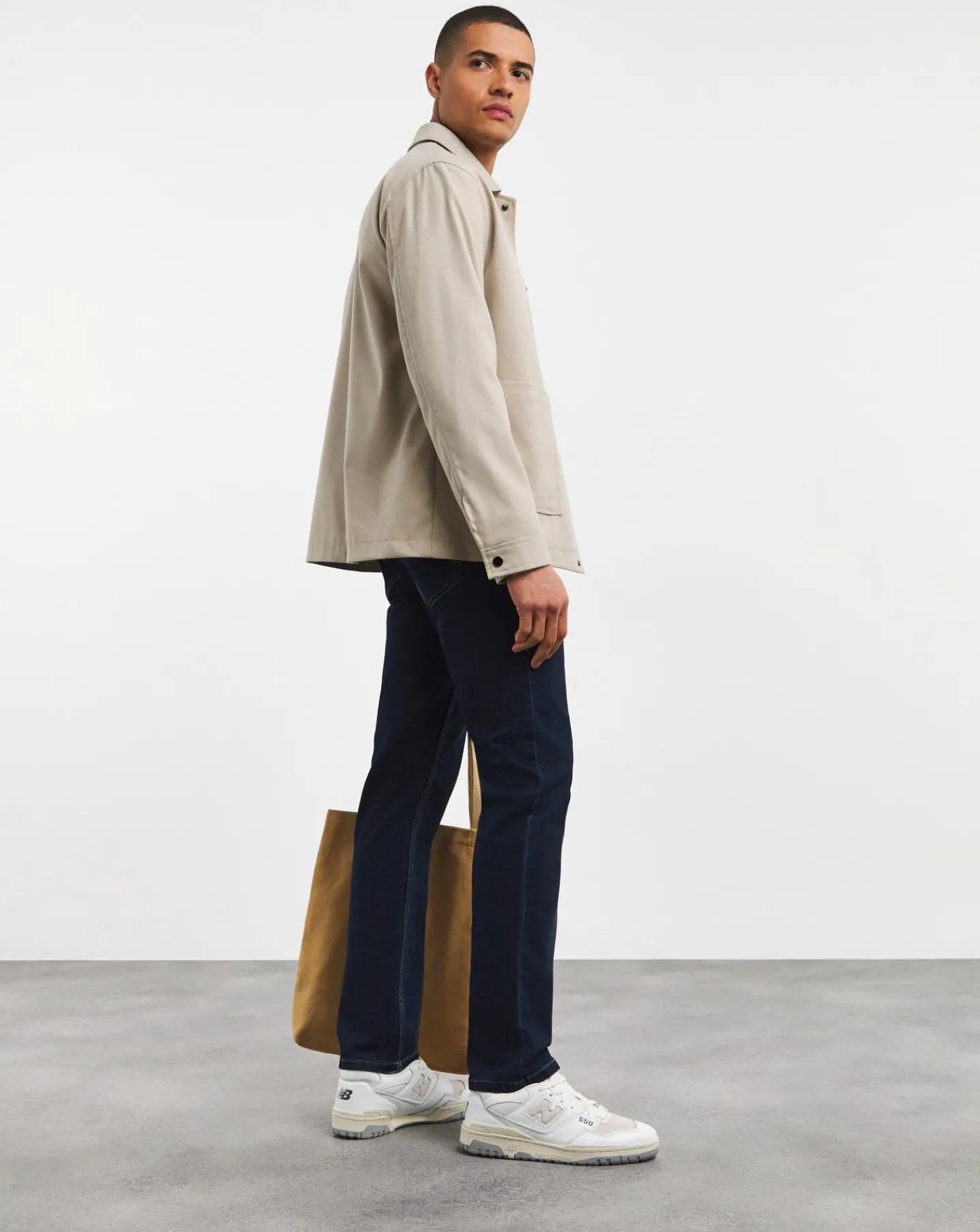 Jacamo Slim Fit Stretch Jeans Mid Wash