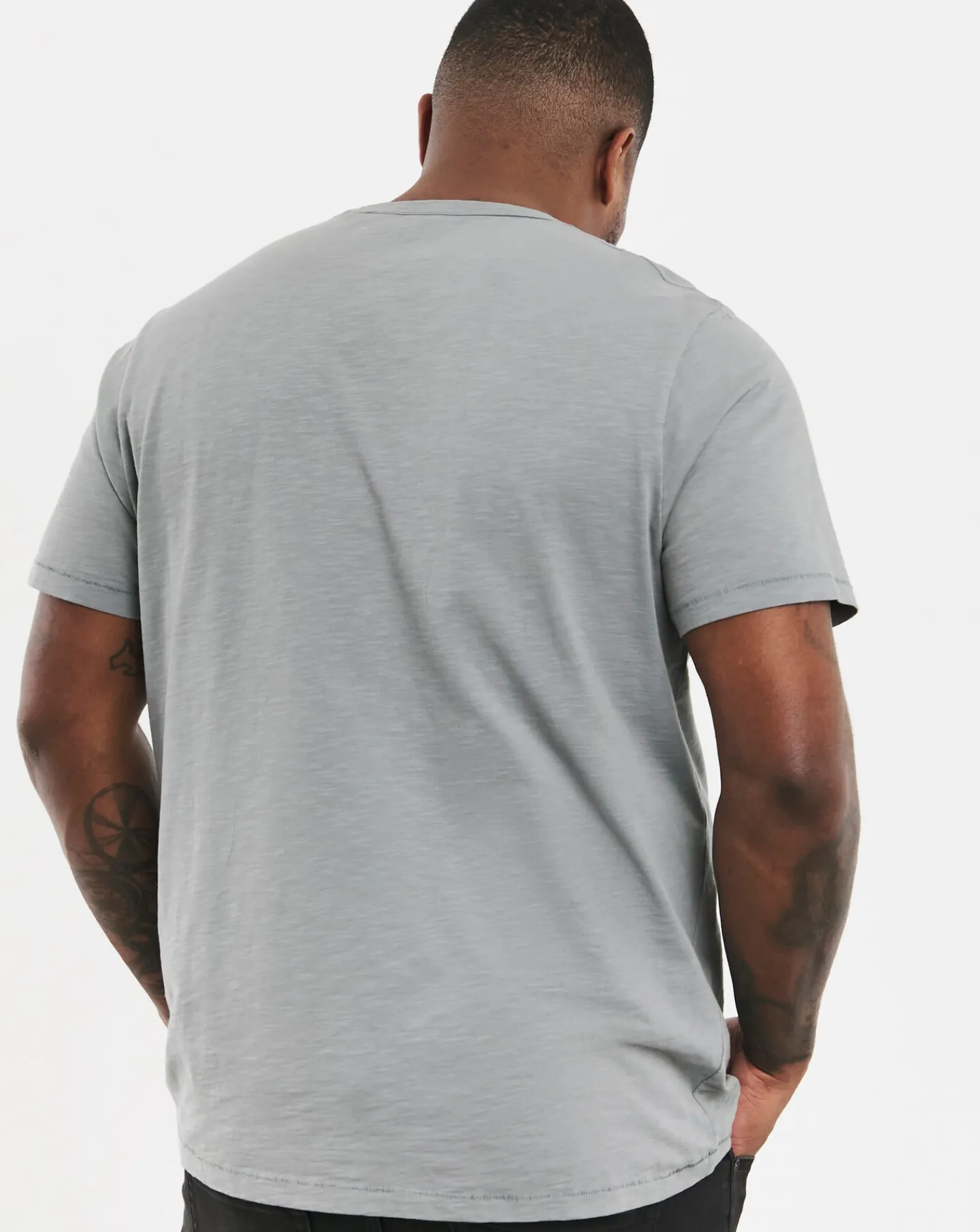 Jacamo Slub Garment Dyed Pocket T-Shirt