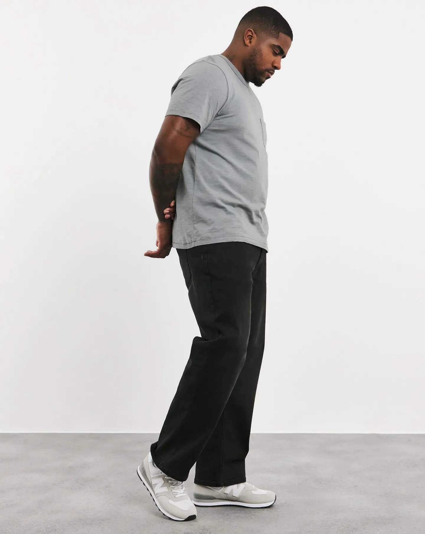 Jacamo Slub Garment Dyed Pocket T-Shirt