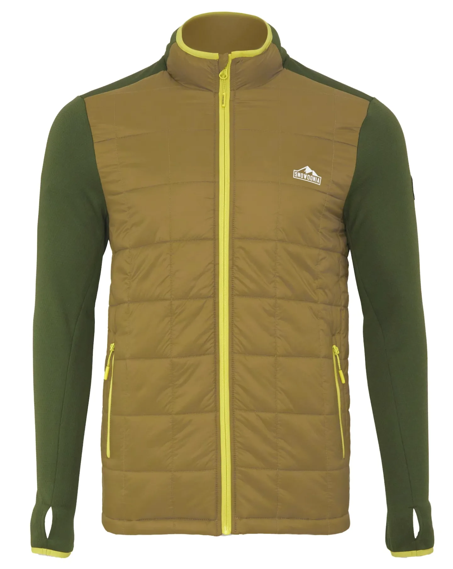 Snowdonia Square Padded Hybrid Zip Up Jacket