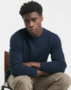 Jacamo Soft Touch Cable Crew Neck Jumper with Ecovero