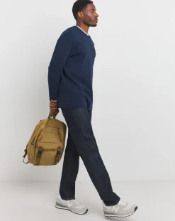 Jacamo Soft Touch Navy Crew Neck Jumper with Ecovero