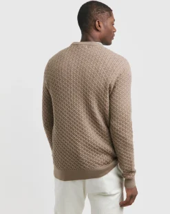 Jacamo Soft Touch Cable Crew Neck Jumper with Ecovero