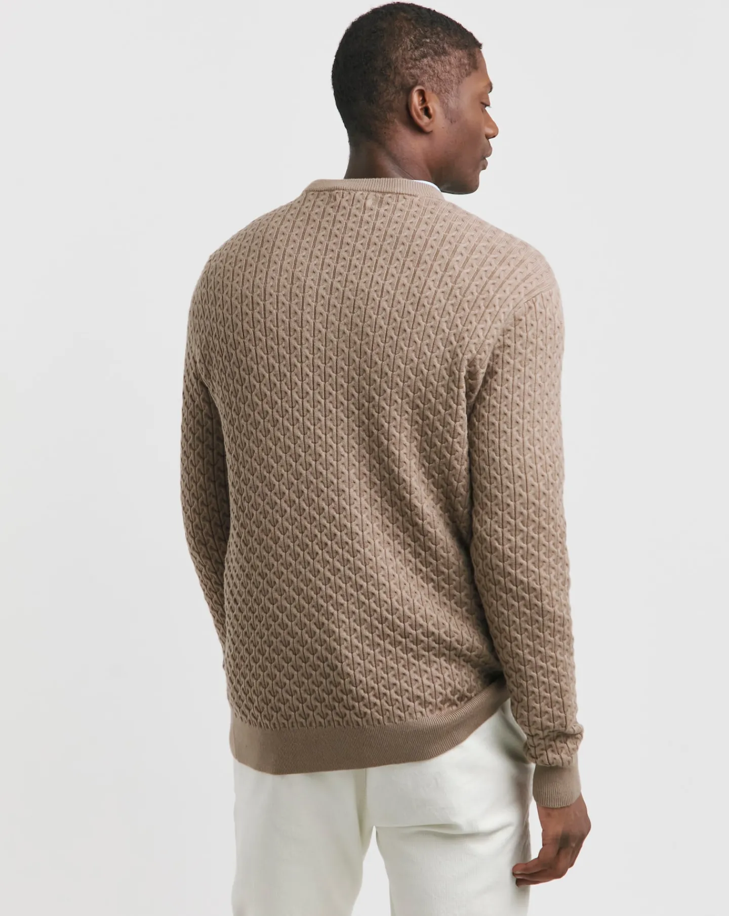 Jacamo Soft Touch Cable Crew Neck Jumper with Ecovero