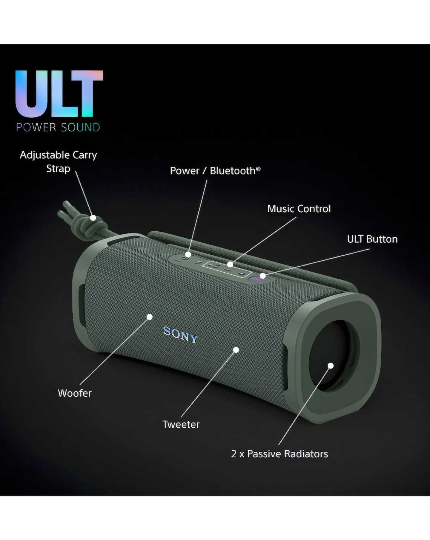 Sony ULT FIELD 1 Portable Wireless Speaker - Forest Grey