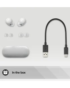 Sony WF-C700N True Wireless Noise Cancelling Earbuds - White