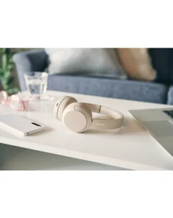 Sony WH-CH520 Wireless On-Ear Headphones - Beige