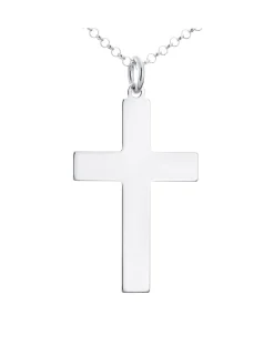 Jacamo Sterling Silver Cross Pendant With Chain Approximately 1/4 Ounce