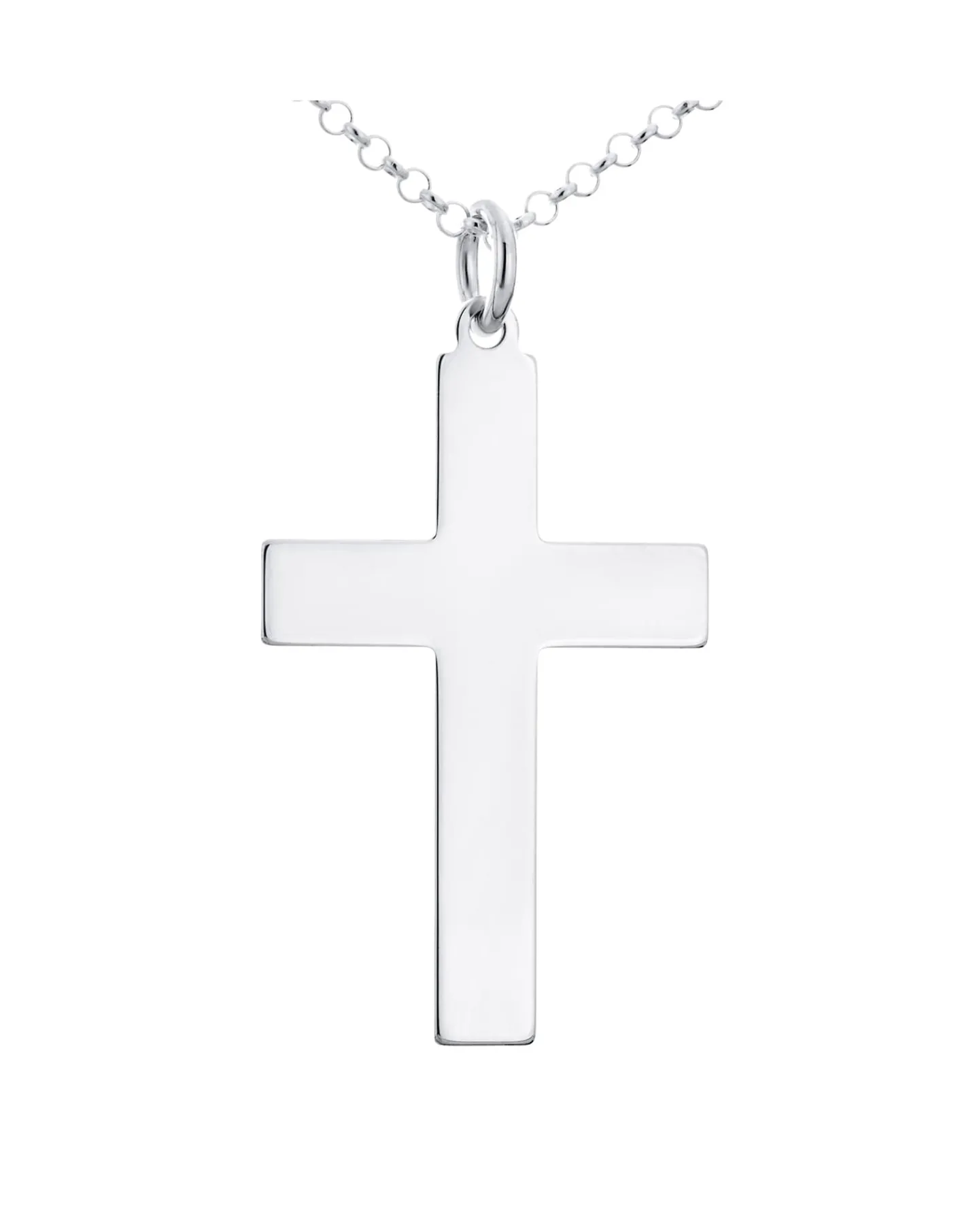 Jacamo Sterling Silver Cross Pendant With Chain Approximately 1/4 Ounce
