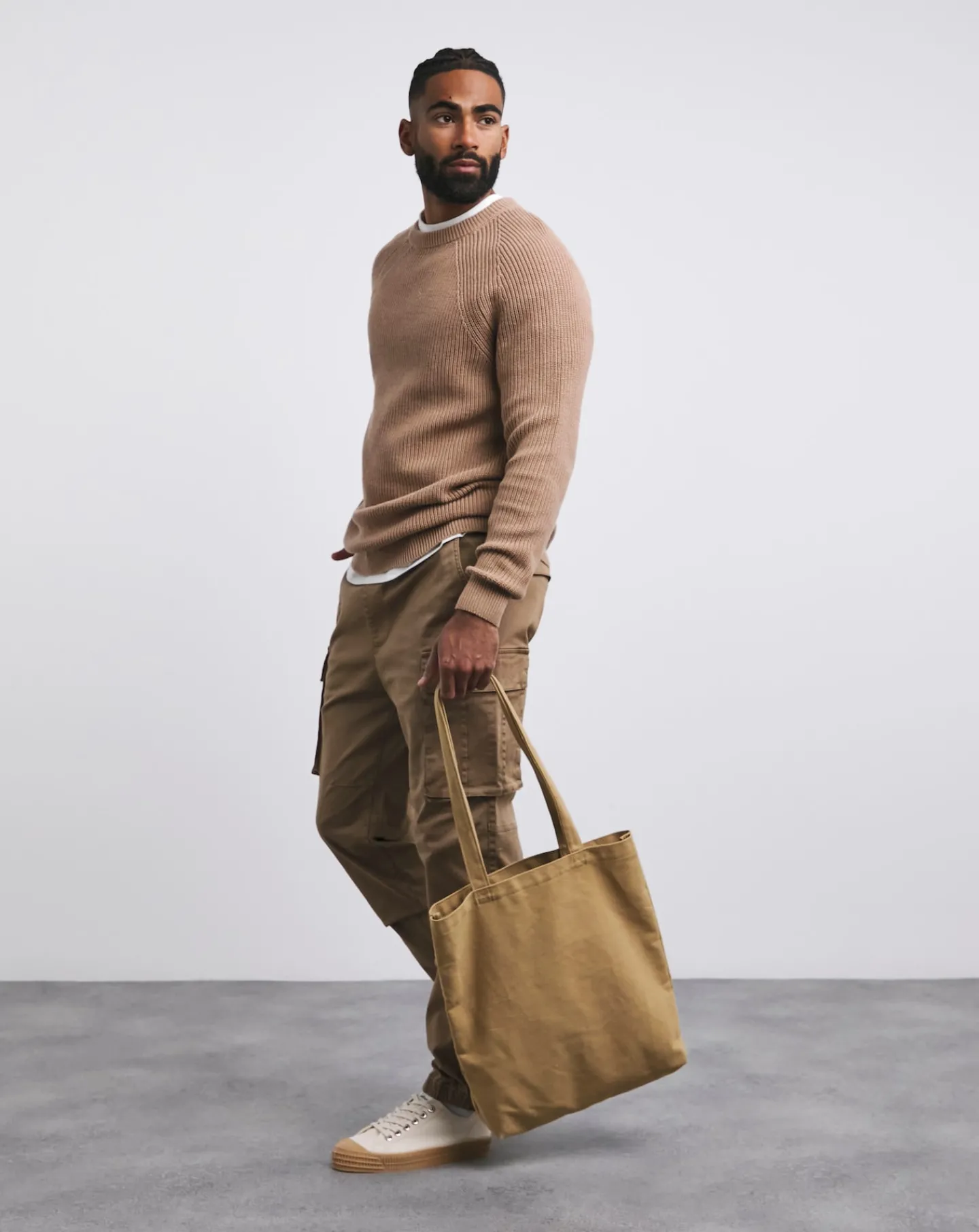 Jacamo Fisherman Raglan Crew Neck Jumper