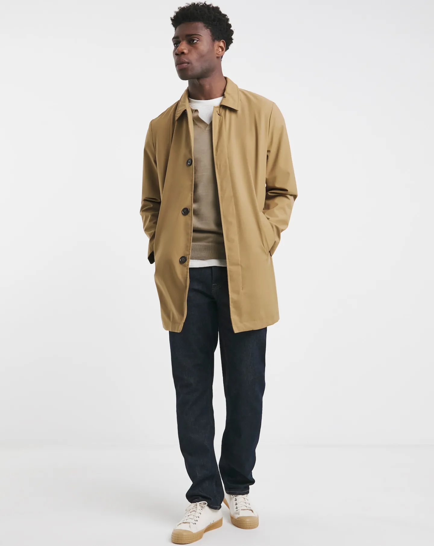 Jacamo Revere Collar Long Sleeve Polo