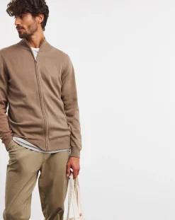 Jacamo Zip Through Funnel Neck Cardigan