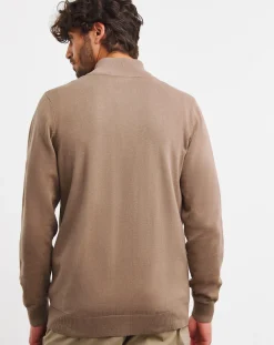Jacamo Zip Through Funnel Neck Cardigan