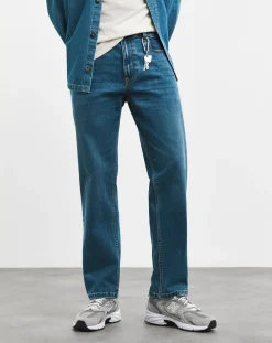 Jacamo Straight Fit Stretch Jeans Mid Wash