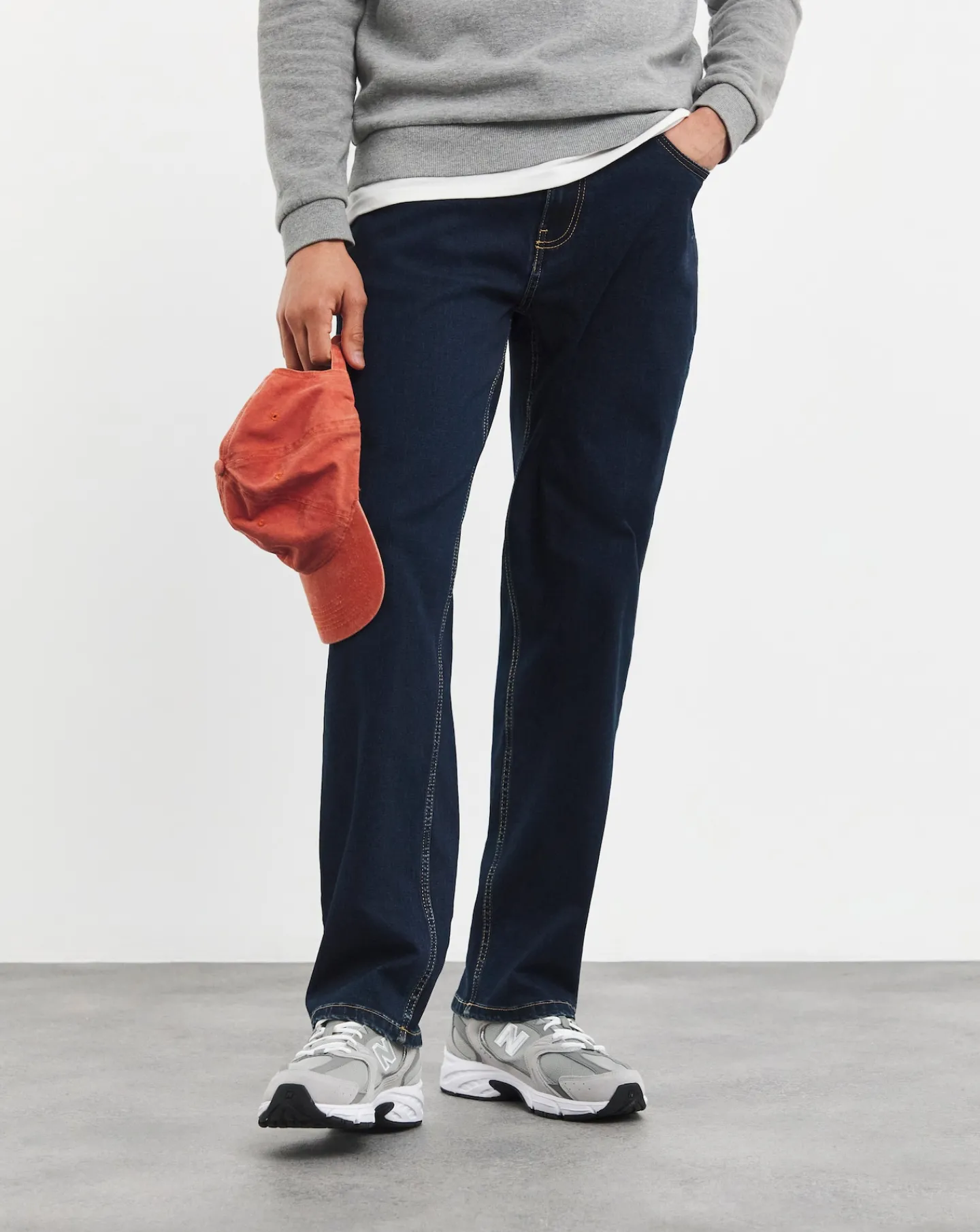 Jacamo Straight Fit Stretch Jeans Wash