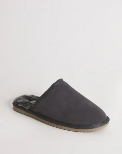Jacamo Suede Fur Lined Slipper Wide