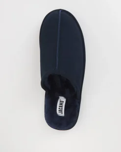 Jacamo Suede Fur Lined Slipper Wide