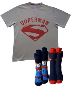 Licence Superman T-Shirt & 2pk Socks