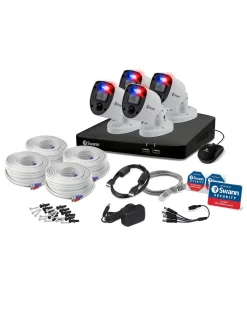Swann DVR-5680 4K / 2TB / 4xPRO-4KRL 4K Enforcer Bullet Analog CCTV Cameras