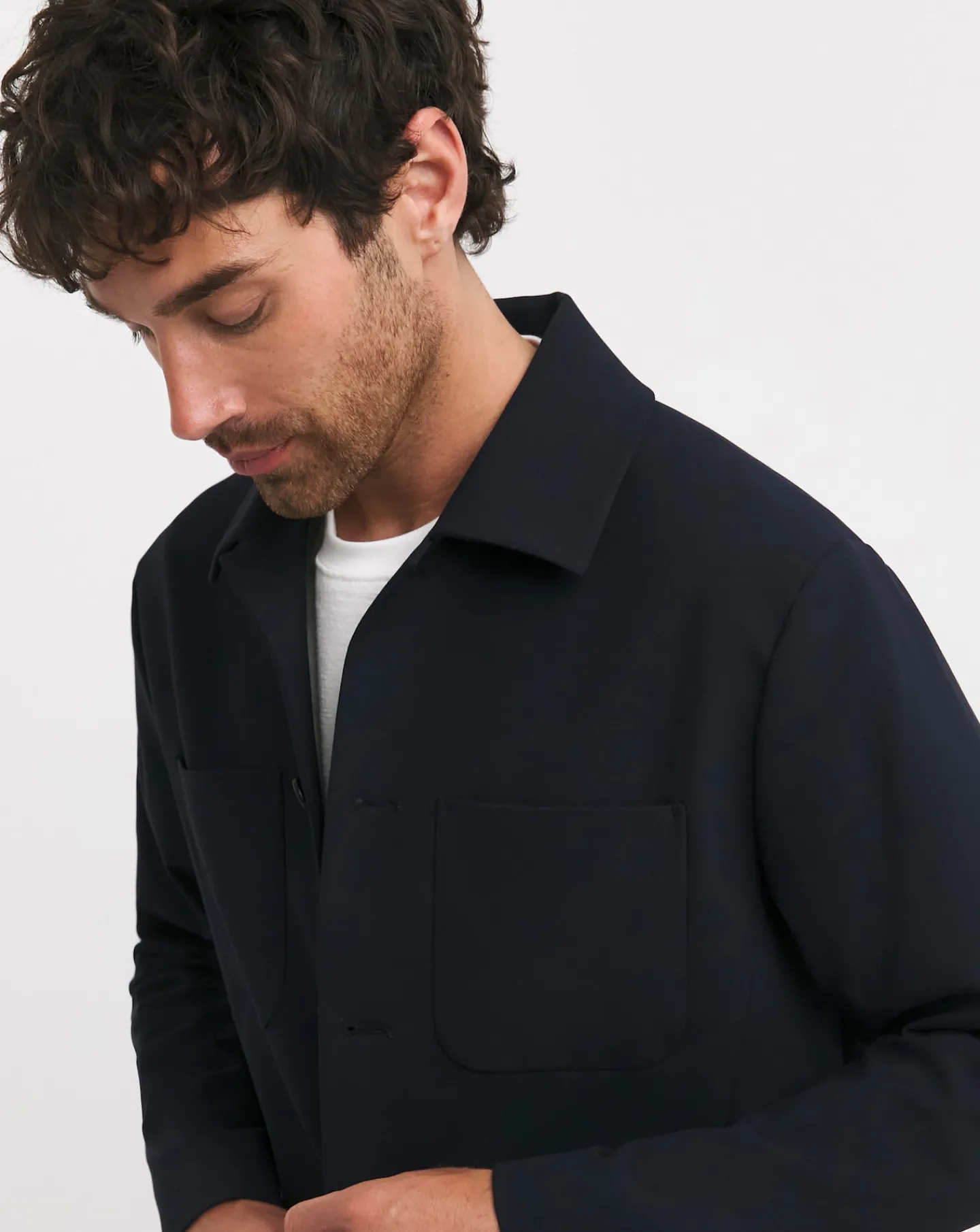 Jacamo Tailored Button Harrington Shacket