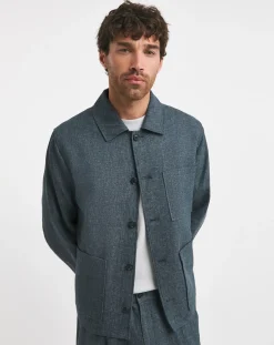 Jacamo Tailored Chambray Button Jacket
